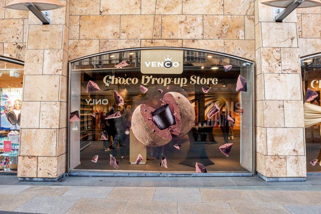 The Venco ChocoDrop-Up Store in the Koopgoot